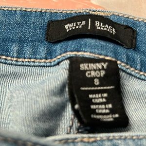 White House Black Market skinny crop jeans